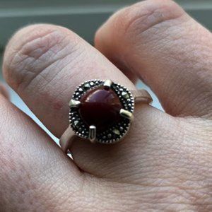 🌟 LAST CALL!!! 🌟 LIKE NEW! Brown & Silver Geometric Ring